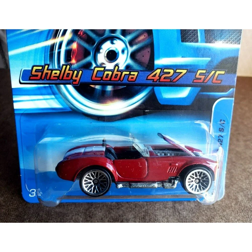 2005 Hot Wheels SHELBY COBRA 427 S/C RED MAINLINE #160 ZAMAC BASE H9068 1:64 WSP